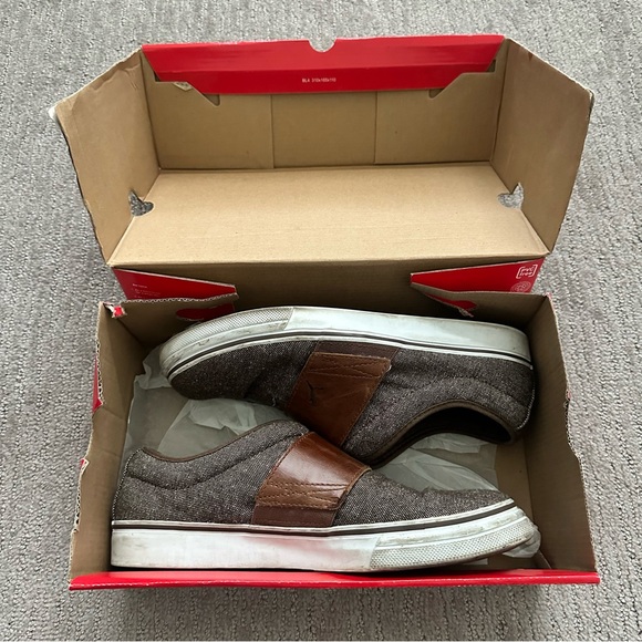 Men’s Puma Shoe Slip-On Size 9 Brown/White - Picture 8 of 9